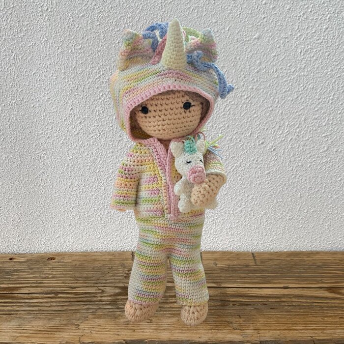 Caro's Atelier Haakpatroon Unicorn Outfit Carolientje (digitaal)