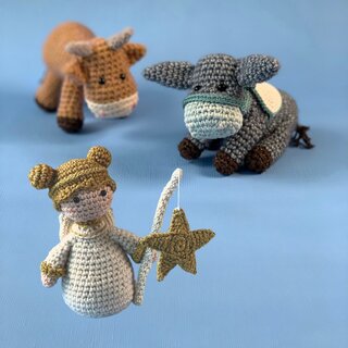 Woolytoons Haakpatroon: Engel, Os & Ezel