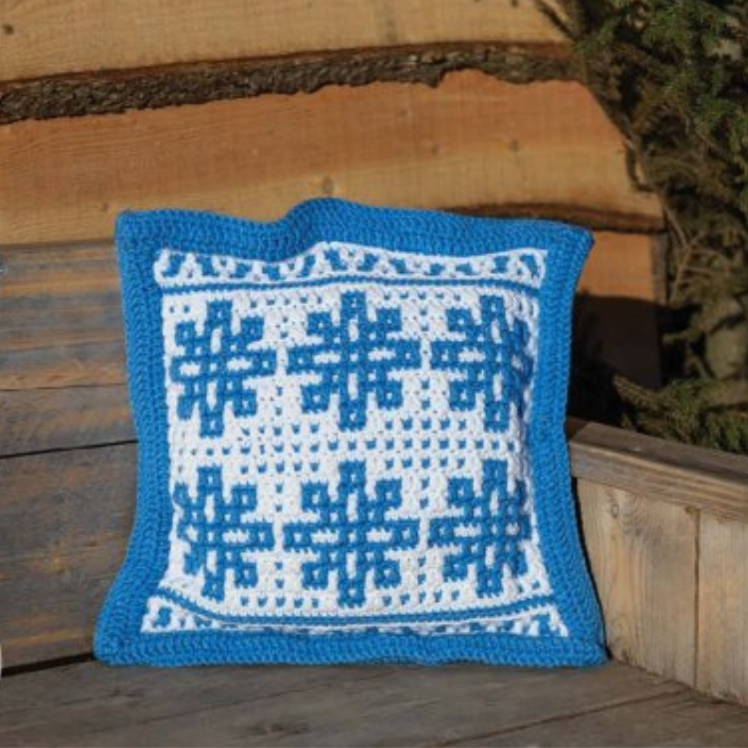 Durable Haakpatroon: Sneeuwvlok Kussen