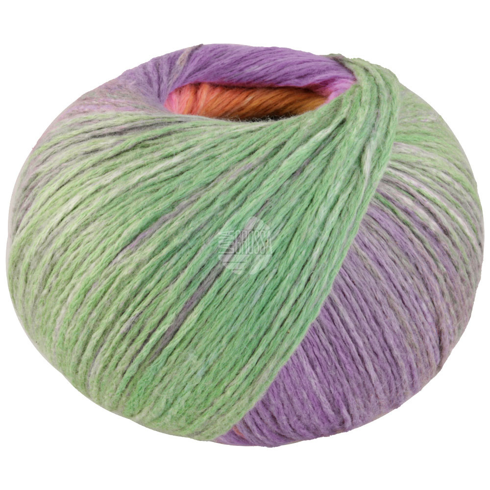 Lana Grossa Cotonella 12 - hemelsblauw/salie groen/turkoois/geel/oranje/felroze/violet