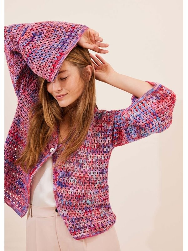 Lana Grossa Haakpakket: Vest Cotonella Multi (LB18-16)