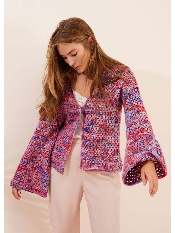 Lana Grossa Haakpakket: Vest Cotonella Multi (LB18-16)