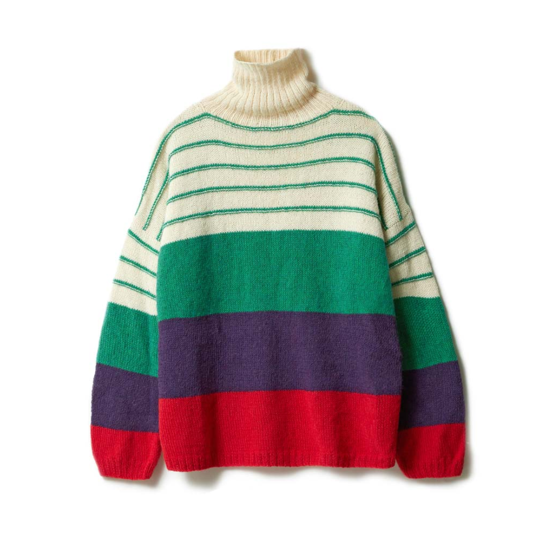 Lana Grossa Breipakket: Gestreepte Trui Ecopuno (68-39)