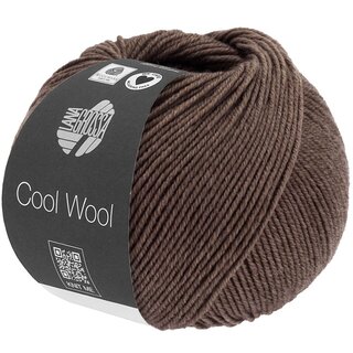 Lana Grossa Cool Wool 1435 - Gemêleerd Koffie Bruin