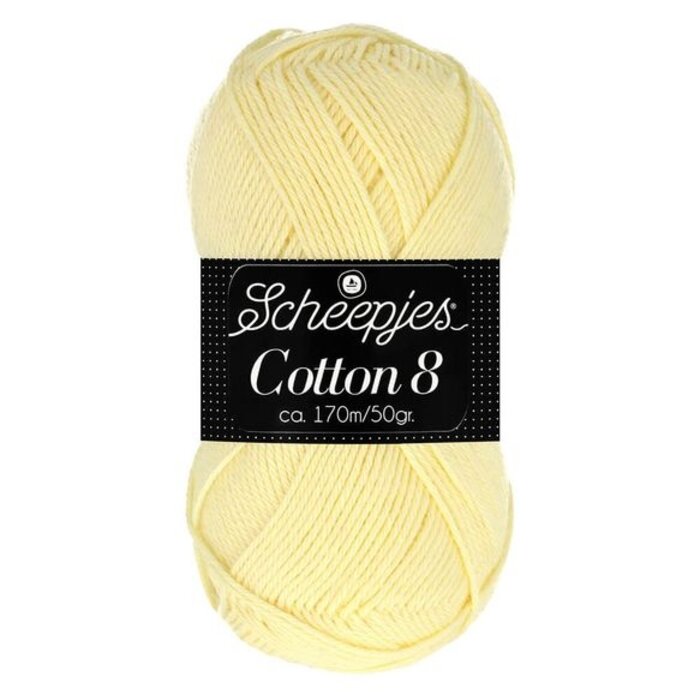 Scheepjes Cotton 8 - 508 - lichtgeel