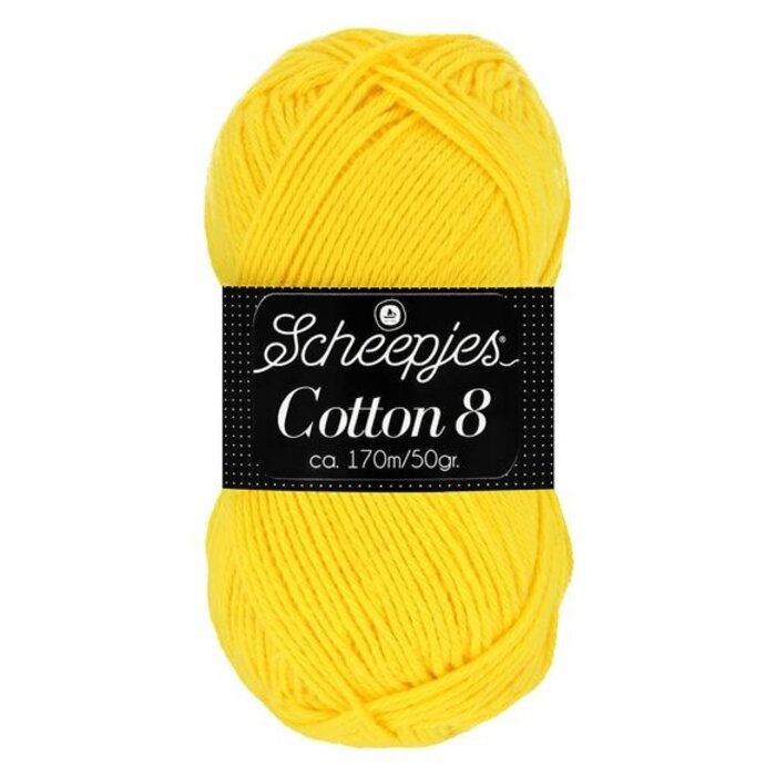 Scheepjes Cotton 8 - 551 - kanariegeel