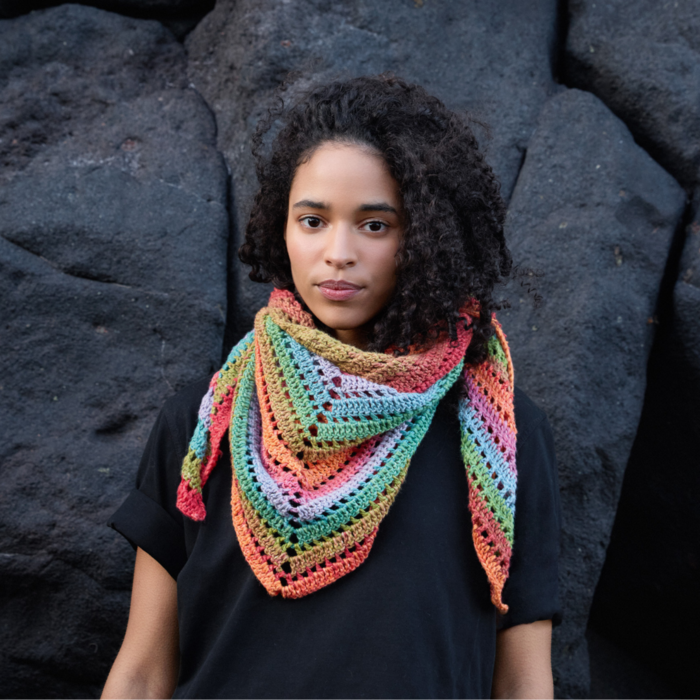 Lana Grossa Haakpakket: Gehaakte Stola Cotonella (G15-23)