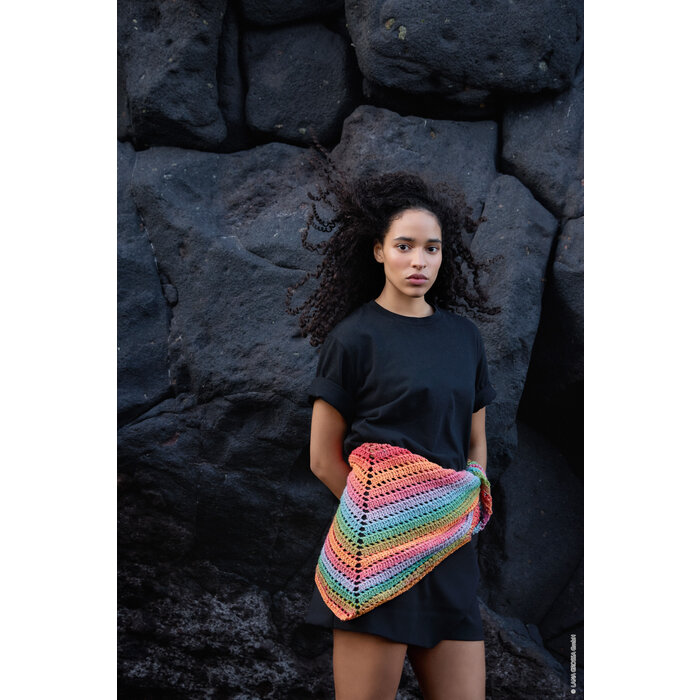 Lana Grossa Haakpakket: Gehaakte Stola Cotonella (G15-23)