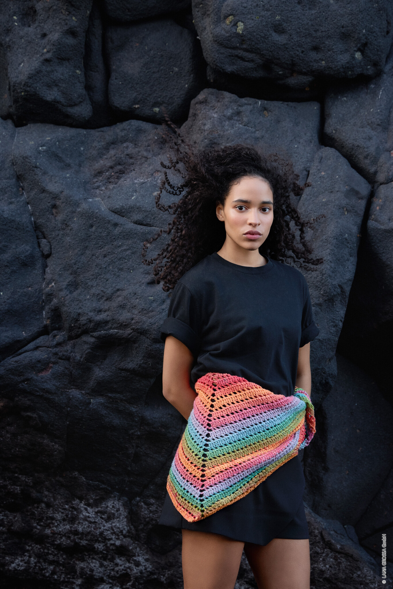 Lana Grossa Haakpakket: Gehaakte Stola Cotonella (G15-23)