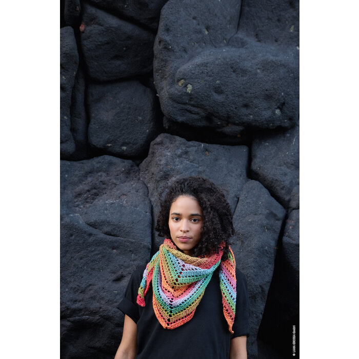 Lana Grossa Haakpakket: Gehaakte Stola Cotonella (G15-23)