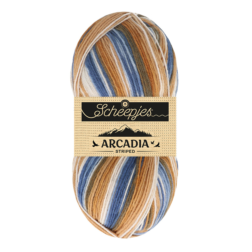 Scheepjes Arcadia Striped 910 - Timber