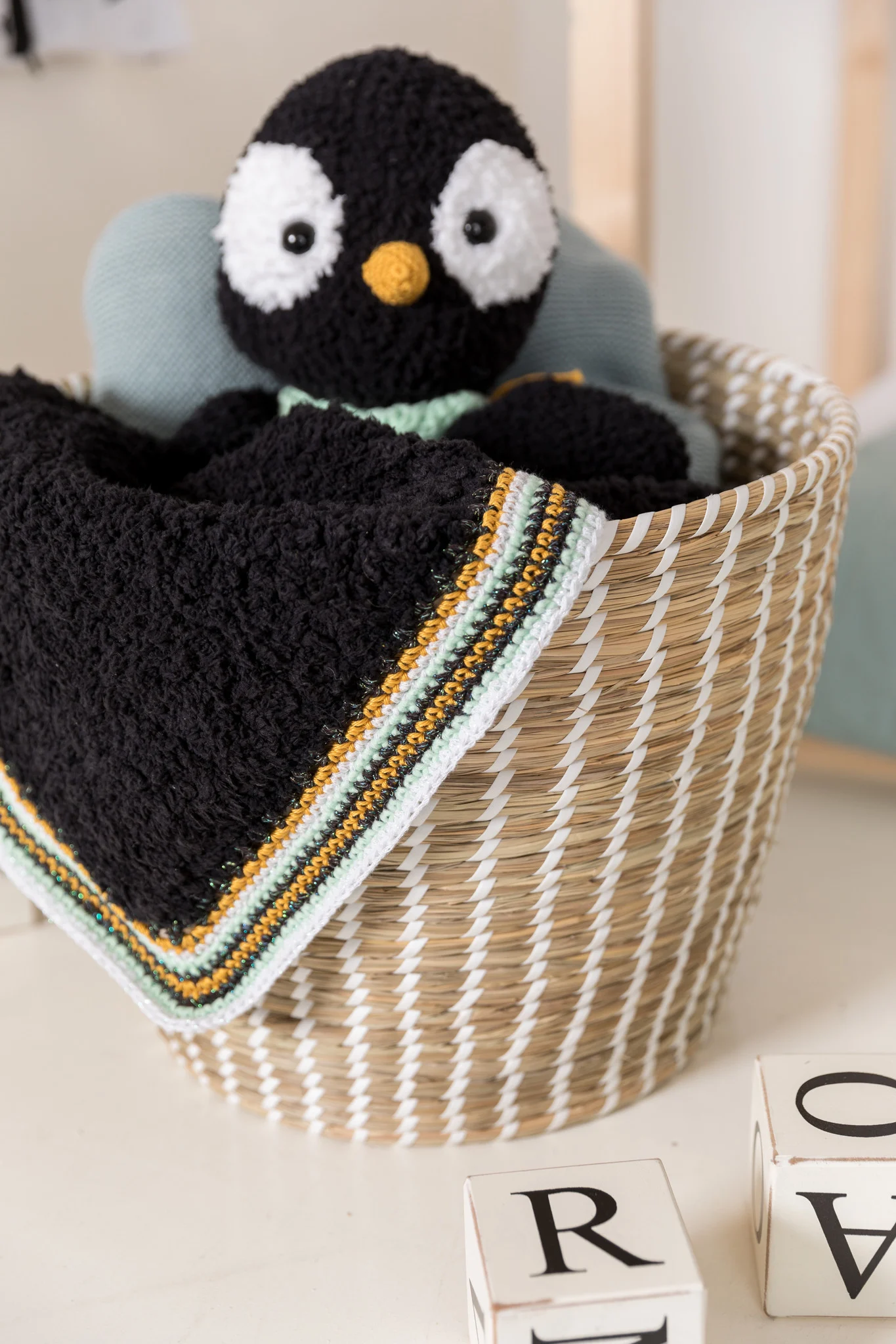 Woolytoons Haakpatroon: Knuffeldeken Pedro Pinguin