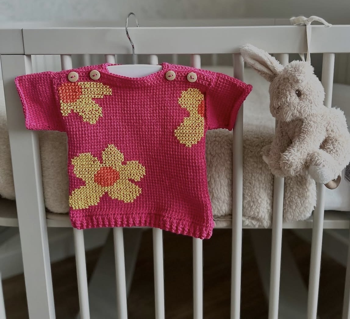 Durable Haakpakket Baby Truitje Flower