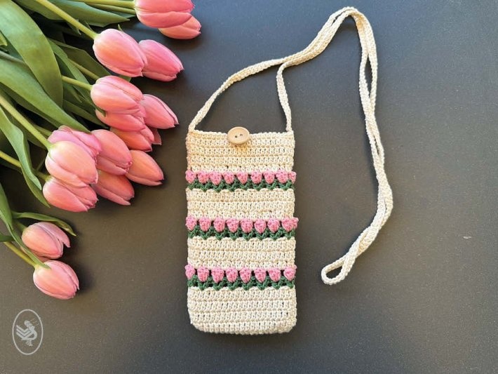 Durable Haakpatroon: Tulpen telefoonhoesje