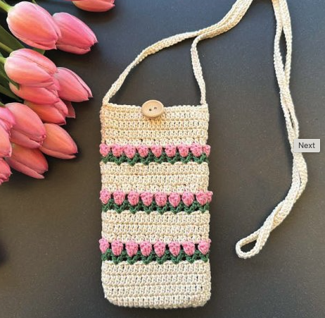 Durable Haakpatroon: Tulpen telefoonhoesje