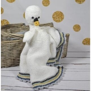 Woolytoons Haakpatroon: Knuffeldeken zwaan