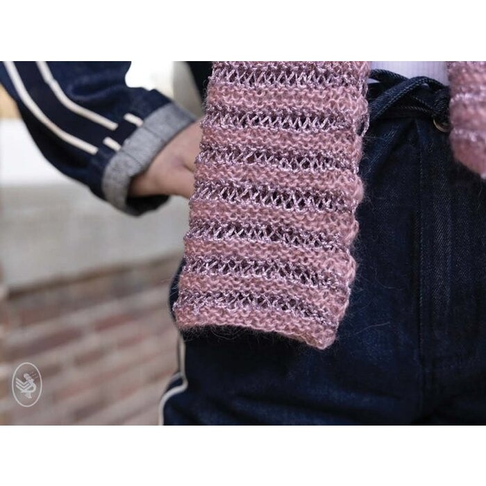 Durable Breipatroon: Sjaal Orchid