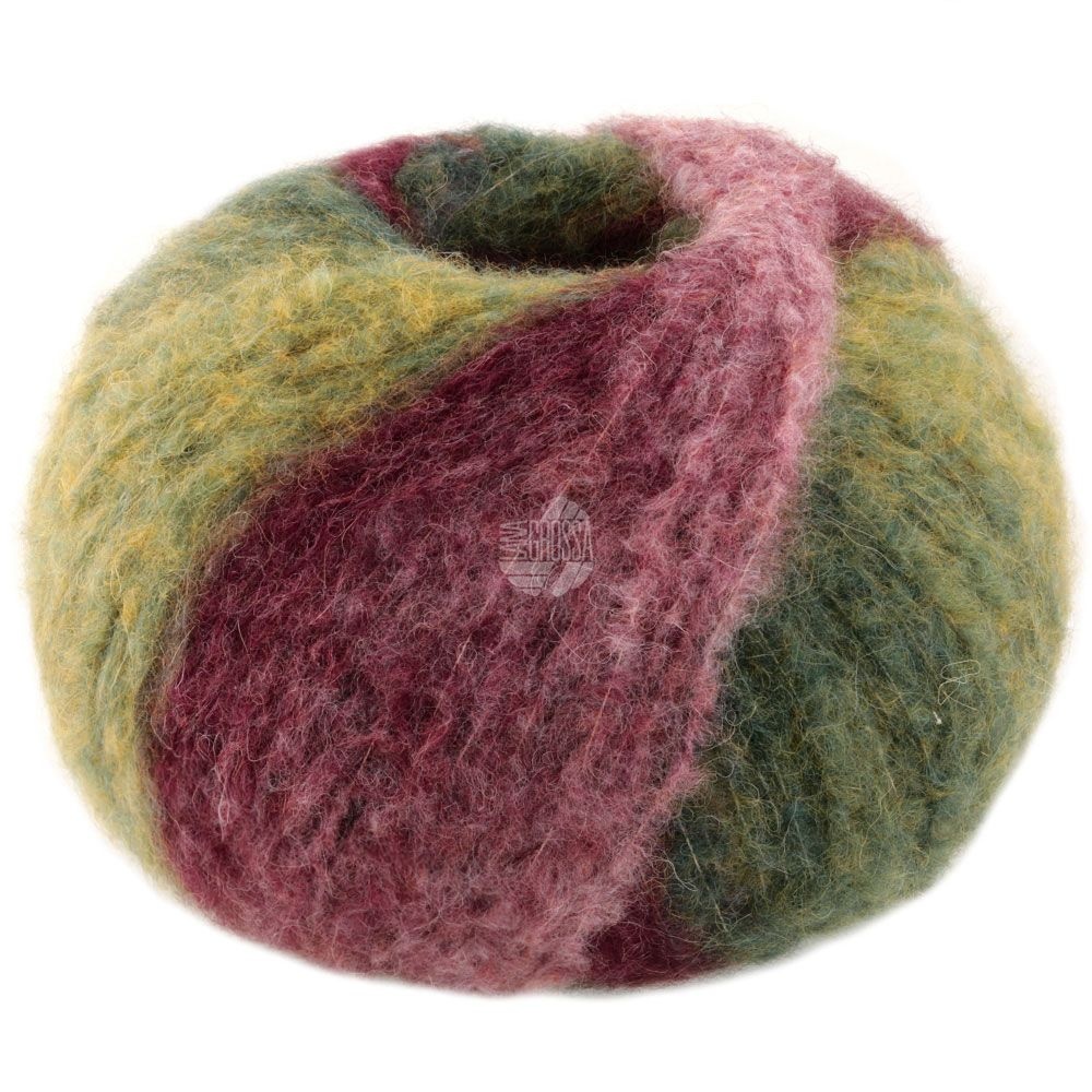 Lana Grossa Gigante 10 - roze/groen  (uitlopend)