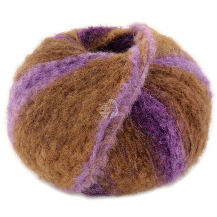 Lana Grossa Gigante 04 - bruin/paars  (uitlopend)