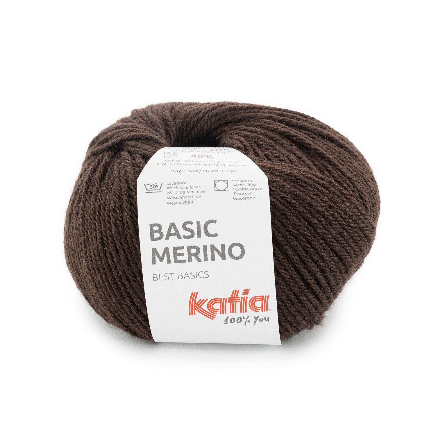 Katia Basic Merino 106 - Chocoladebruin