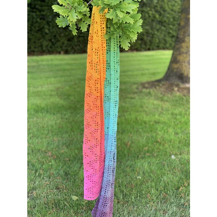 Caro's Atelier Haakpakket Rainbow Breeze sjaal