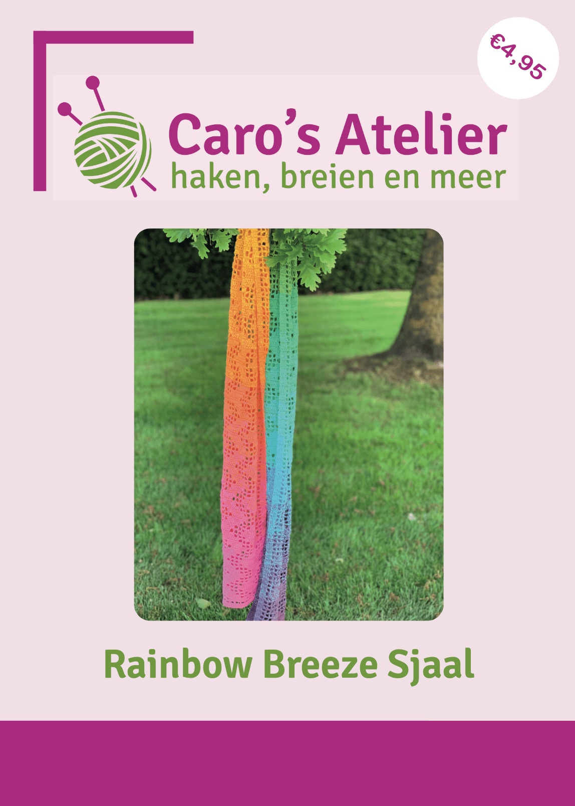 Caro's Atelier Haakpatroon Rainbow Breeze Sjaal (digitaal)