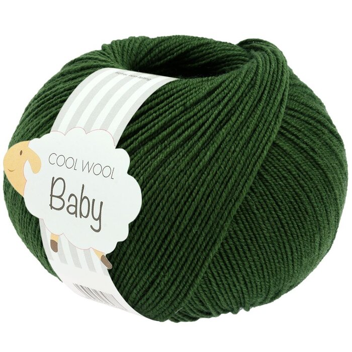 Lana Grossa Cool Wool Baby 336 - Donker groen