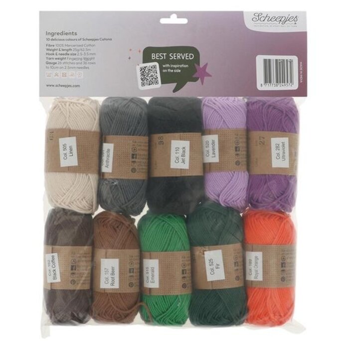 Scheepjes Catona Colour Pack - Midnight Feast