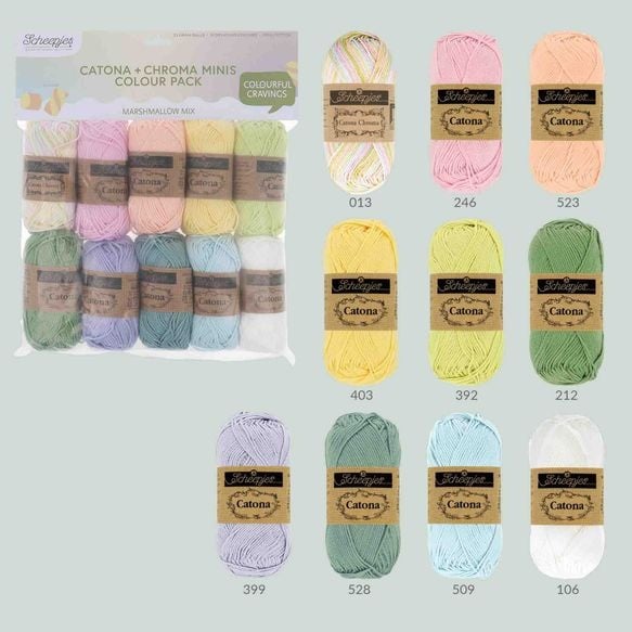 Scheepjes Catona Colour Pack - Marshmallow Mix