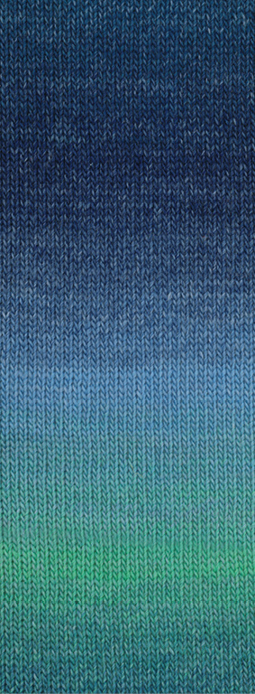 Lana Grossa Gomitolo Versione 456-donker petrol/diepzeegroen/zeegroen/duifblauw