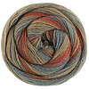 Gomitolo Gala 4033 - roest rood/grijs rood/turkoois/turkooisgrijs/taupe