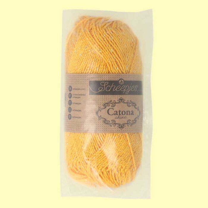 Scheepjes Catona Shine 208 G - Yellow Gold - Gold