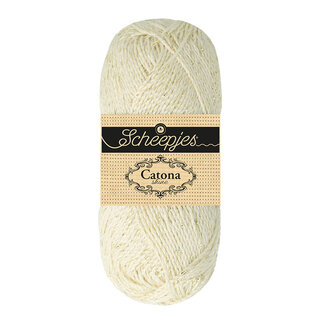 Scheepjes Catona Shine 105 G - Bridal White Gold
