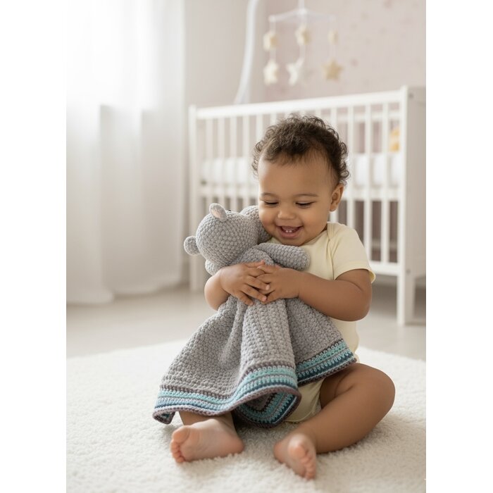 Woolytoons Haakpakket Little Darling Deken Nijlpaard