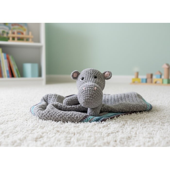 Woolytoons Haakpakket Little Darling Deken Nijlpaard