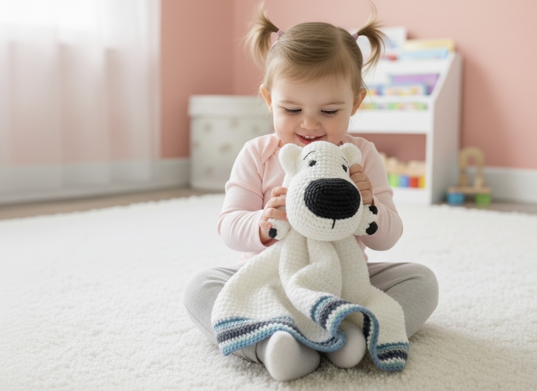 Woolytoons Haakpakket Little Darling Deken Ijsbeer