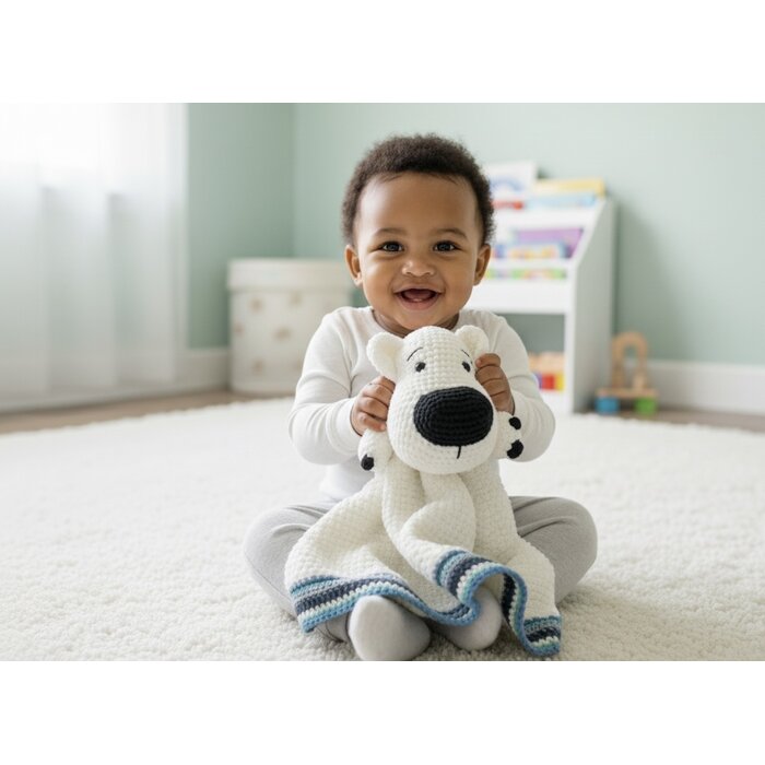 Woolytoons Haakpakket Little Darling Deken Ijsbeer