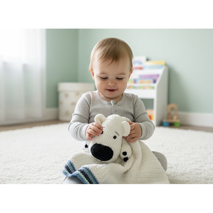 Woolytoons Haakpakket Little Darling Deken Ijsbeer