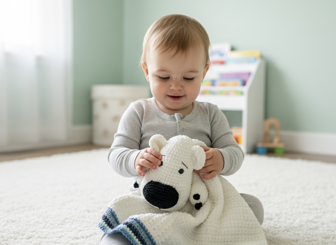 Woolytoons Haakpakket Little Darling Deken Ijsbeer