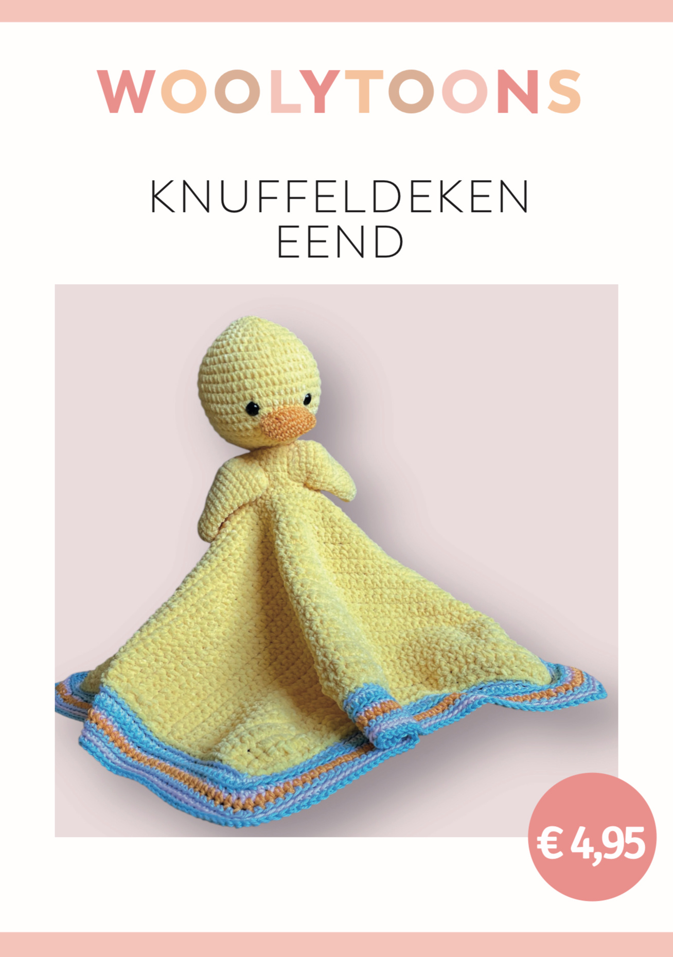 Woolytoons Haakpatroon Little Darling deken Eend (boekje)