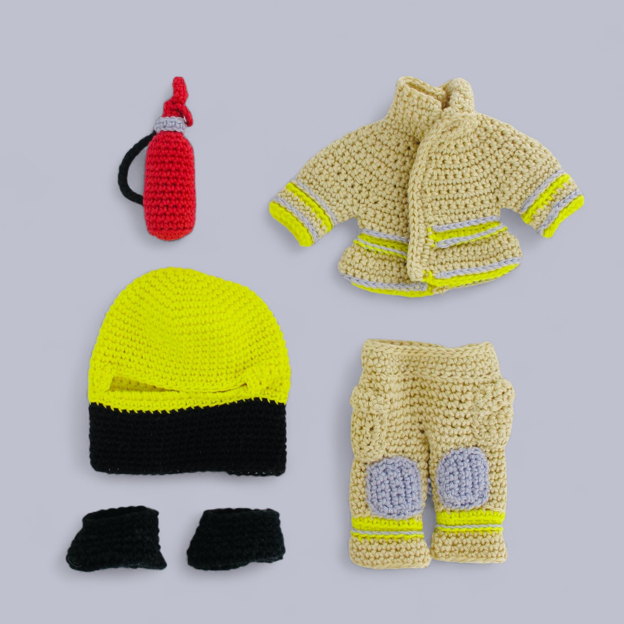 Haakpakket: Brandweer outfit Kareltje