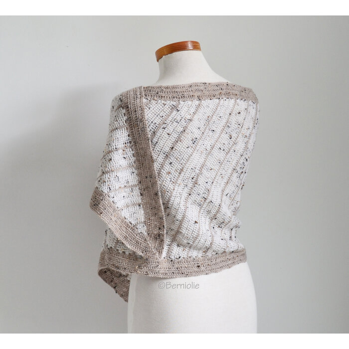 Berniolie Haakpakket: Chloe Shawl - Soqs Tweed