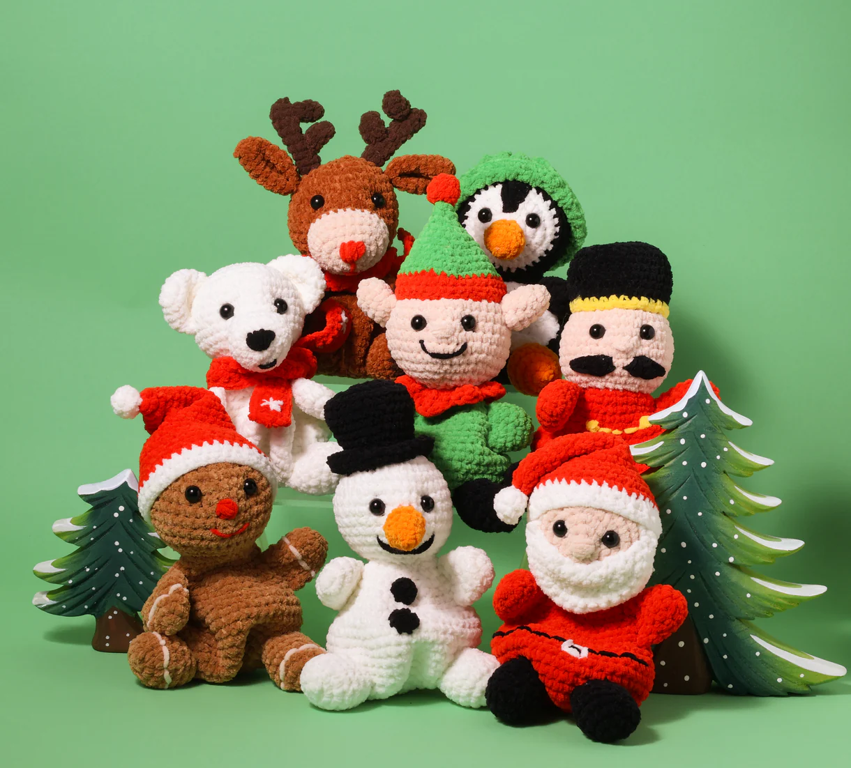 Yarnzoo Haakpakket: Kroeltjes Haken - Kersteditie - Totaalpakket