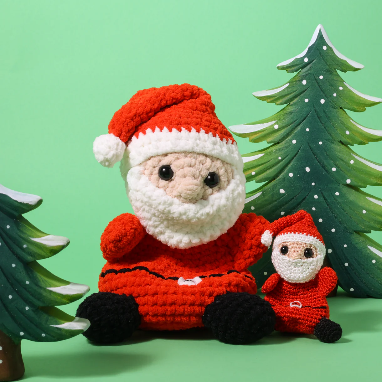 Yarnzoo Haakpakket: Kroeltjes Haken - Kersteditie - Kerstman