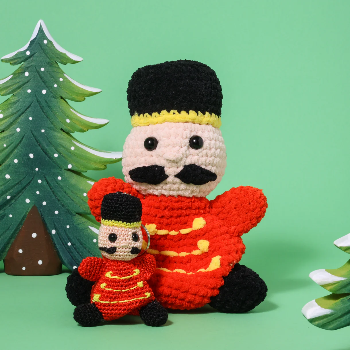 Yarnzoo Haakpakket: Kroeltjes Haken - Kersteditie - Notenkraker