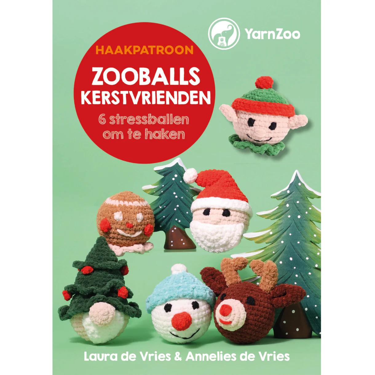 Yarnzoo Haakpatroon Zooballs - Kerstvrienden