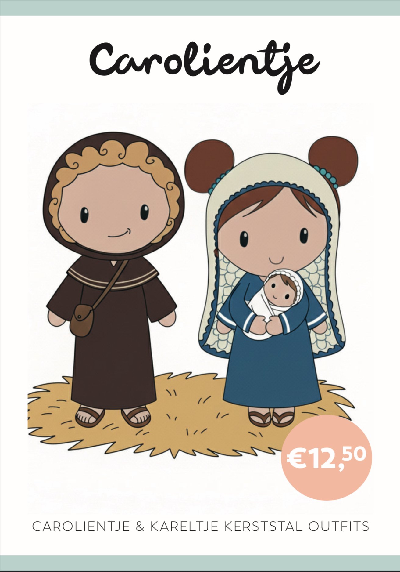 Caro's Atelier Haakpatroon Kerststal Outfit Carolientje & Kareltje (boekje)