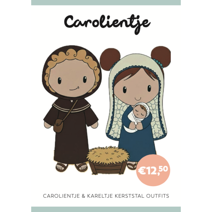 Caro's Atelier  Haakpatroon Kerststal Outfit Carolientje & Kareltje (boekje)