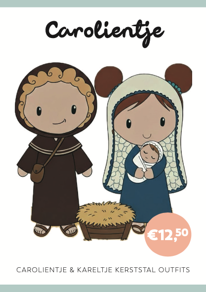 Caro's Atelier  Haakpatroon Kerststal Outfit Carolientje & Kareltje (boekje)