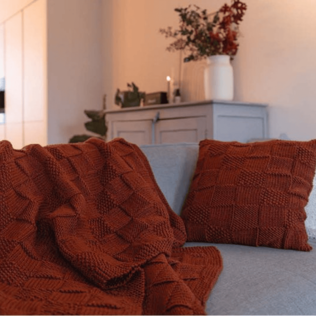 Durable Breipatroon Woondeken & Kussen